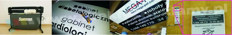 przykładowe prace wycinane plotere tnącym