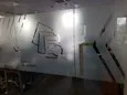 przeszklone boksy w biurze open space — folia mleczna, Częstochowa (zdjęcie 43)
